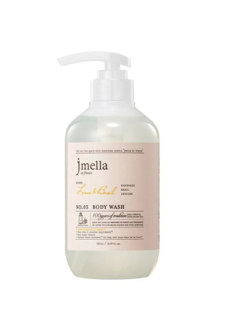 Парфюмированный гель для душа 03 Jmella In France Lime & Basil Body Wash 500мл