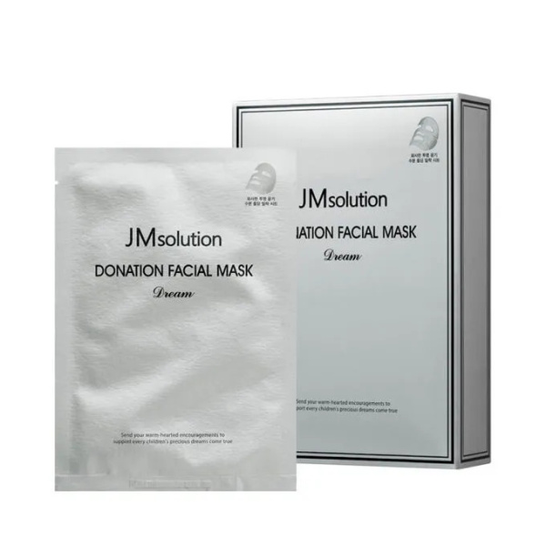 Восстанавливающая маска с пептидами JMsolution Donation Facial Mask Dream 37мл*10шт