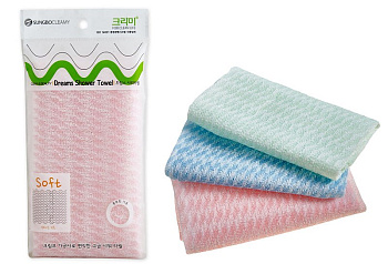 Мочалка для душа 28см х 90см SUNG BO CLEAMY Dreams Shower Towel 1шт