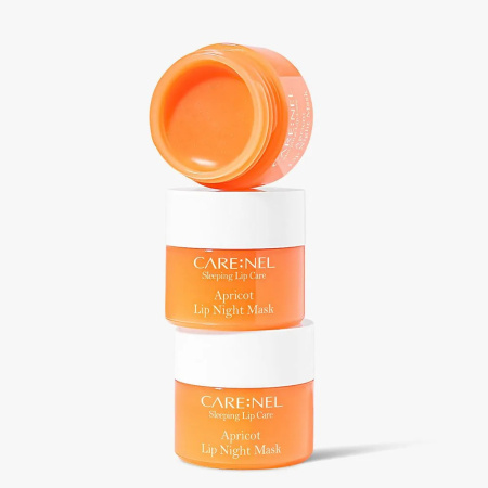 Ночная маска для губ с ароматом абрикоса Care:Nel Apricot Lip Night Mask 23гр